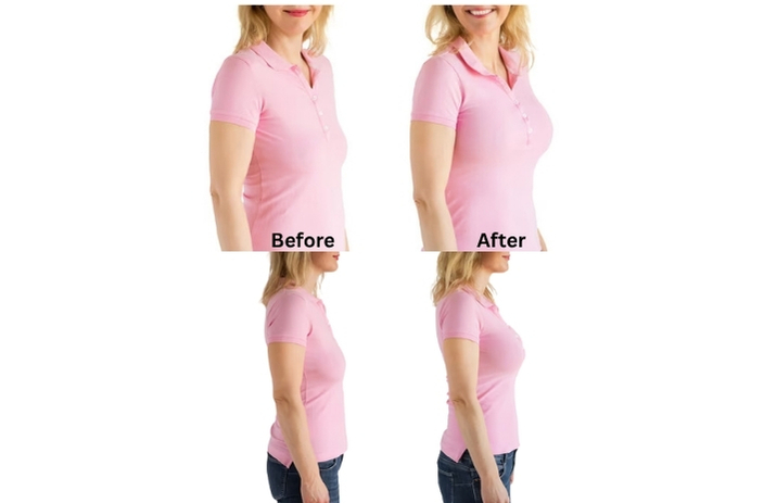 vampire breast lift before and after result